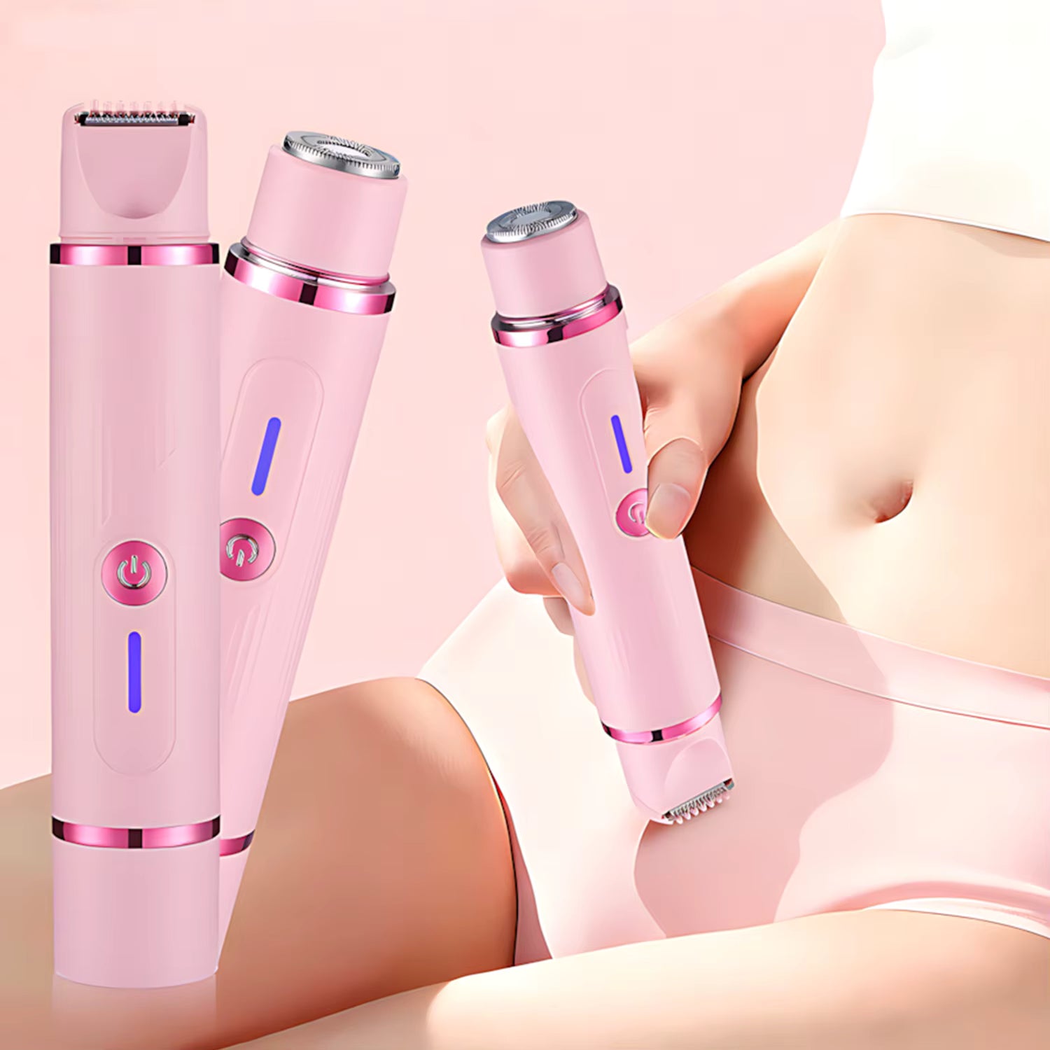 2-in-1 Women’s Electric Hair Remover – Dual Head Bikini & Body Trimmer